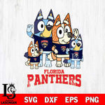 Florida Panthers Bluey & Bingo 14 Svg Eps Dxf Png File, NHL svg, Digital Download, Instant Download