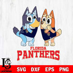 Florida Panthers Bluey & Bingo 15 Svg Eps Dxf Png File, NHL svg, Digital Download, Instant Download