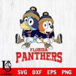 Florida Panthers Bluey & Bingo 8 Svg Eps Dxf Png File, NHL svg, Digital Download, Instant Download