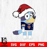 Florida Panthers Bluey Cartoon Christmas Svg Eps Dxf Png File, Digital Download, Instant Download