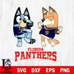 Florida Panthers Bluey Chilli Sport Svg Eps Dxf Png File, Digital Download, Instant Download