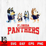 Florida Panthers Bluey Dance Mode Squats Svg Eps Dxf Png File, Digital Download, Instant Download