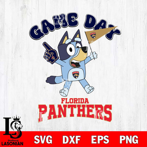 Florida Panthers Bluey Game Day Svg Eps Dxf Png File, Digital Download, Instant Download