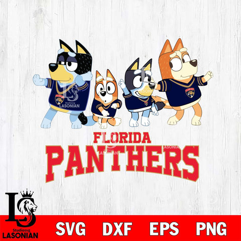 Florida Panthers Bluey Mode Dance Squats Svg Eps Dxf Png File, Digital Download, Instant Download