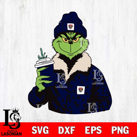 Florida Panthers Boujee Grinch 12 Svg Eps Dxf Png File, Digital Download, Instant Download