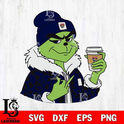 Florida Panthers Boujee Grinch 7 Svg Eps Dxf Png File, Digital Download, Instant Download