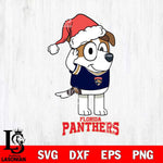 Florida Panthers Christmas Bluey Jack Sport Svg, Christmas Svg , NHL svg , Digital Download, dxf eps png pdf file