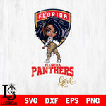 Florida Panthers Fan Girl Svg Eps Dxf Png File, Digital Download, Instant Download