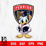 Florida Panthers Fancy Daisy Duck Disney Svg Eps Dxf Png File, Digital Download, Instant Download