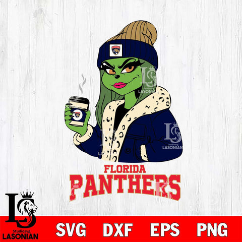 Florida Panthers Girls Grinch Bougie Svg Eps Dxf Png File, Digital Download, Instant Download