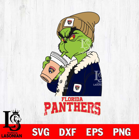 Florida Panthers Grinch Bougie Football Svg Eps Dxf Png File, Digital Download, Instant Download