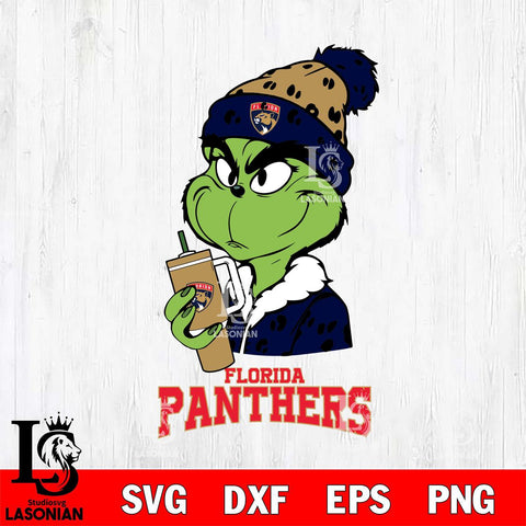 Florida Panthers Grinch Bougie Leopard Svg Eps Dxf Png File, Digital Download, Instant Download