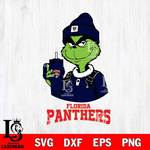 Florida Panthers Grinch Football Christmas Cut Files, Cricut,Christmas Svg Dxf Eps Png file , Digital Download