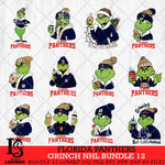 Florida Panthers Grinch NHL Bundle 12 SVG Eps Dxf Png File, Digital Download, Instant Download