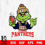 Florida Panthers Grinch with coffee Svg Eps Dxf Png File, Digital Download, Instant Download