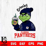 Florida Panthers Grinchy Bougie Christmas Cut Files, Cricut,Christmas Svg Dxf Eps Png file , Digital Download