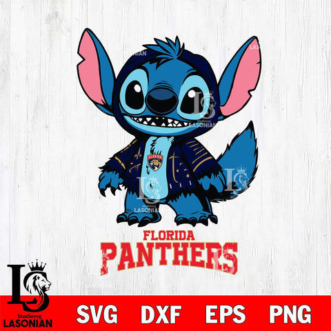 Florida Panthers Stitch Halloween Svg Eps Dxf Png File, NHL svg, Digital Download, Instant Download