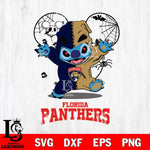 Florida Panthers Stitch Horror Halloween 2 Svg Eps Dxf Png File, Digital Download, Instant Download