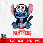 Florida Panthers Stitch Jason Voorhees Svg Eps Dxf Png File, NHL svg, Digital Download, Instant Download