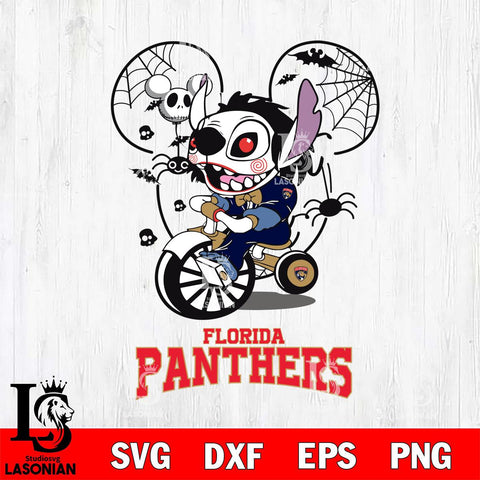 Florida Panthers Stitch Jigsaws Halloween Svg Eps Dxf Png File, Digital Download, Instant Download