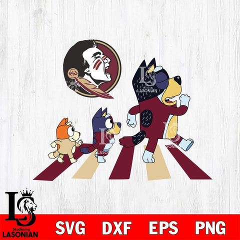 Florida State Seminoles Bluey 6 Svg Eps Dxf Png File, Digital Download, Instant Download