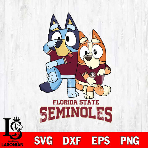 Florida State Seminoles Bluey Chilli Dance Mode Svg Eps Dxf Png File, Digital Download, Instant Download