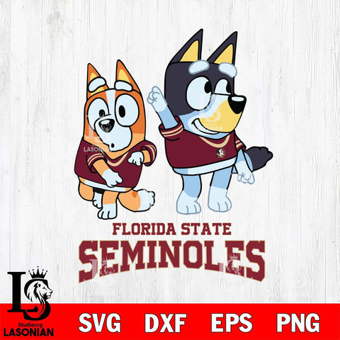 Florida State Seminoles Bluey Chilli Mode Dance Svg Eps Dxf Png File, Digital Download, Instant Download