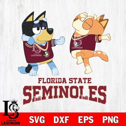 Florida State Seminoles Bluey Dance Svg Eps Dxf Png File, Digital Download, Instant Download