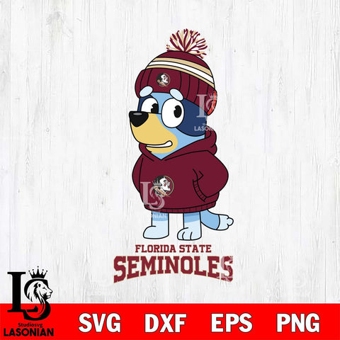 Florida State Seminoles Bluey Hoodie rugby Svg Eps Dxf Png File, Digital Download ,Instant Download, Cricut File