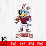 Florida State Seminoles Bluey rugby Svg Eps Dxf Png File, Digital Download ,Instant Download, Cricut File