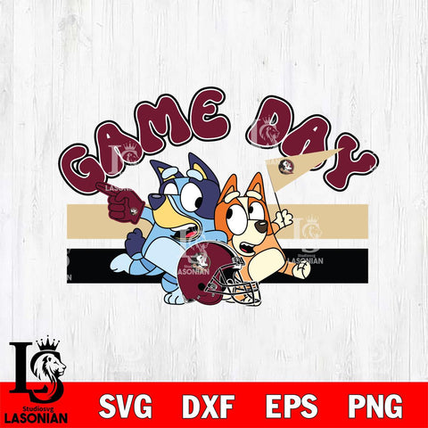 Florida State Seminoles Game Day Bluey Svg Eps Dxf Png File, Digital Download, Instant Download