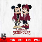 Florida State Seminoles Mickey Minnie Mouse Rugby Svg Eps Dxf Png File, NCAA svg , File Cut , Digital Download , Instant Download, Cut Svg Files