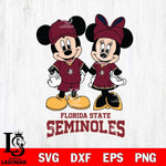 Florida State Seminoles Mickey Minnie Rugby Svg Eps Dxf Png File, NCAA svg , File Cut , Digital Download , Instant Download, Cut Svg Files