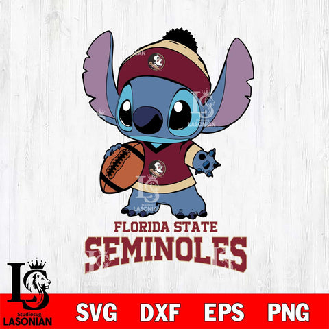 Florida State Seminoles Stitch Disney, Svg Eps Dxf Png File, Digital Download