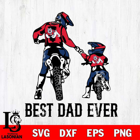 Fresno State Bulldogs Best Dad Ever Svg Eps Dxf Png File, Digital Download, Instant Download