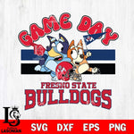 Fresno State Bulldogs Bluey & Bingo 9 Svg Eps Dxf Png File, NCAA svg, Digital Download, Instant Download