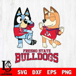 Fresno State Bulldogs Bluey Chilli Sport Svg Eps Dxf Png File, Digital Download, Instant Download