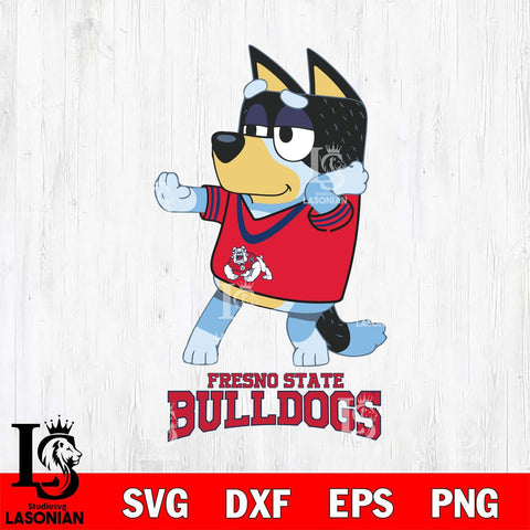 Fresno State Bulldogs Bluey Dad Dance Svg Eps Dxf Png File, Digital Download, Instant Download