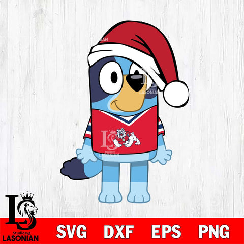 Fresno State Bulldogs Bluey Dog Christmas Svg Eps Dxf Png File, Digital Download, Instant Download