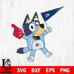 Fresno State Bulldogs Bluey flag Svg Eps Dxf Png File, Digital Download, Instant Download