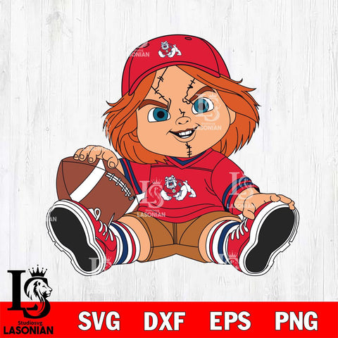 Fresno State Bulldogs Chucky Horror 8 Svg Eps Dxf Png File, NCAA svg, Digital Download, Instant Download