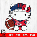 Fresno State Bulldogs Cute Hello Kitty Football 5 Svg Eps Dxf Png File, NCAA svg, Digital Download, Instant Download