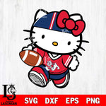 Fresno State Bulldogs Cute Hello Kitty Football 9 Svg Eps Dxf Png File, NCAA svg, Digital Download, Instant Download