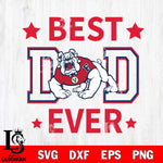 Fresno State Bulldogs Father Day Best Dad Ever Svg Eps Dxf Png File, Digital Download, Instant Download