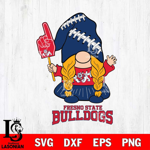 Fresno State Bulldogs Gnomes Fan Svg Eps Dxf Png File, Digital Download, Instant Download