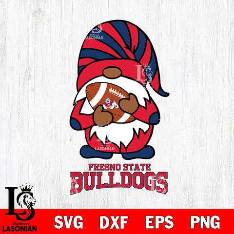 Fresno State Bulldogs Gnomes Football Svg Eps Dxf Png File, Digital Download, Instant Download