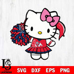 Fresno State Bulldogs Hello Kitty Cheerleader 12 Svg Eps Dxf Png File, Digital Download, Instant Download