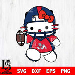 Fresno State Bulldogs Hello Kitty sport 11 Svg Eps Dxf Png File, NCAA svg, Digital Download, Instant Download