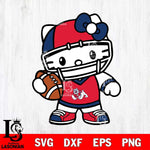 Fresno State Bulldogs Hello Kitty sport 2 Svg Eps Dxf Png File, NCAA svg, Digital Download, Instant Download