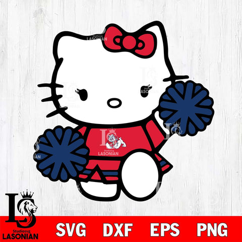 Fresno State Bulldogs Hello Kitty sport 4 Svg Eps Dxf Png File, NCAA svg, Digital Download, Instant Download